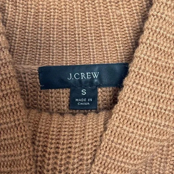 J.Crew Cashmere Blend Mock Neck Sweater | Brown | Small - Picture 6 of 7